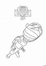 Fortnite Coloring Battle Royale Print Color Pages Launcher Rocket Kids Characters sketch template