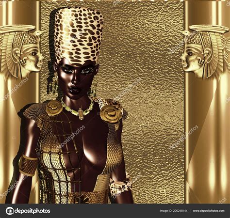 Black Egyptian Goddess Queen Leopard Print Crown Gold