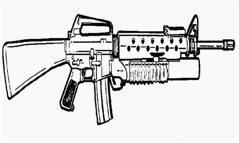 guns coloring pages learny kids
