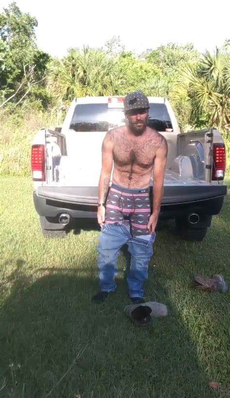 gay redneck daddy pissing outside 6