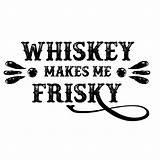 Whiskey Frisky Cricut sketch template