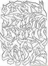Graffiti Mandala Coloringhome Picasso 2059 sketch template