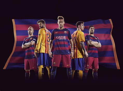 nike  fc barcelona unveil bold  home   kits    nike news
