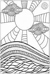 Trippy Coloring Pages Adults sketch template