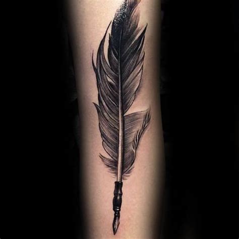 Quill Pen Tattoo Feather Pen Tattoo Feather Tattoo Design Tattoo Ink
