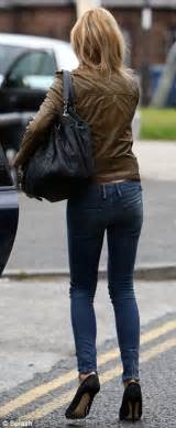 Abbey Crouch Nearly Spills Out Of Her Very Tight Jeans Daily Mail Online