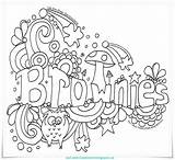 Brownies Doodle Brownie Girl Scout Guides Toadstool Activities Badges Coloring Pages Guide Owl Scouts Craft Meetings Template Sparks Fun Templates sketch template
