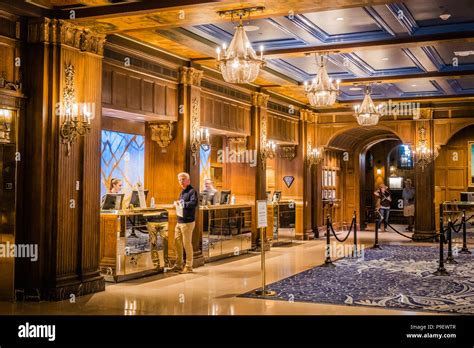 hotel lobby  chateau frontenac quebec city canada stock photo alamy