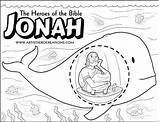 Jonah Coloring Whale Pages Printable Bible Color Getcolorings Heroes sketch template