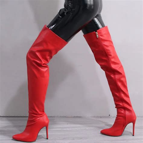 New Over The Knee Boots Women High Heels Shoes Ladies Thigh High