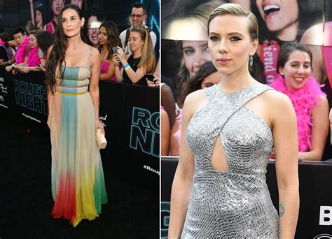 Scarlett Johansson And Demi Moore Step Out At Rough Night