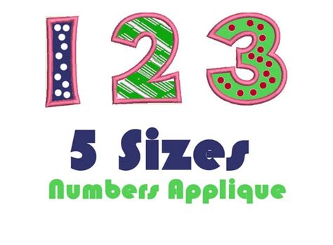 happy numbers applique design numbers applique design