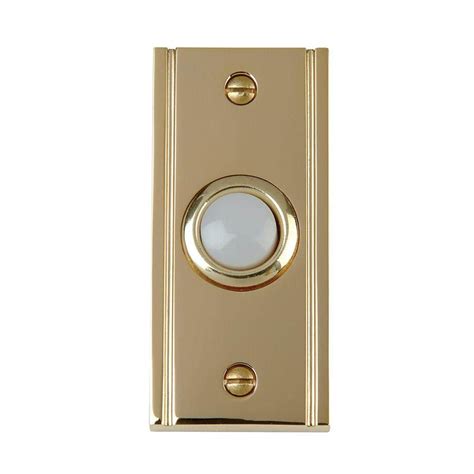 carlon wired door bell push button solid brass   case dhl  home depot