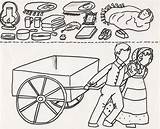 Pioneer Handcart Clipart Coloring Children Lds Pages Clip Happy Primary Singing Activities Pioneers Cart Printables Kids Mormon July Supplies Cliparts sketch template
