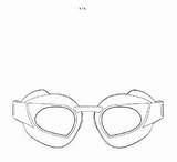 Goggles Coloring 06kb 275px sketch template