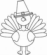 Turkey Thanksgiving Clip Pilgrim Clipart Coloring Template Printable Head Outline Color Pages Hand Mycutegraphics Drawing Kids Hat Turkeys Craft Border sketch template