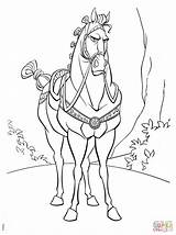 Coloring Pages Rider Flynn Maximus Tangled Looking Printable Color Rapunzel Horse Disney Sheets Princess Getcolorings Drawing Supercoloring Colouring Print Choose sketch template