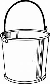 Bucket Clipart Drawing Clip Pail Transparent Paint Svg Sketch Tool Water Mop Coloring Line Container Vessel Getdrawings Carrier Book Spade sketch template