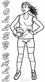 Volleyball Coloring Pages Printable Kids Colouring Cool2bkids Sports Sheets Print Online Drawing sketch template