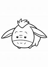 Tsum Coloring Pages Pooh Eeyore sketch template