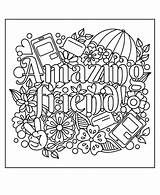 Coloring Pages Words Adult Quote Friends Adults Printable Kids Sheets Amazing Coloringpage Mandalas sketch template
