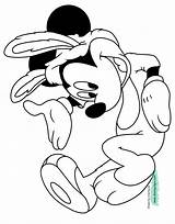 Easter Coloring Mickey Disney Pages Bunny Disneyclips Printable sketch template