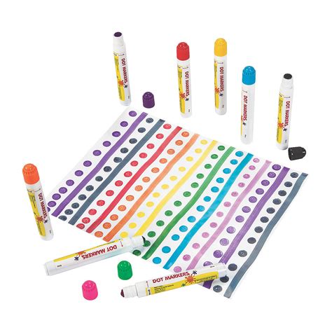 mini dot marker sets basic supplies  pieces ebay