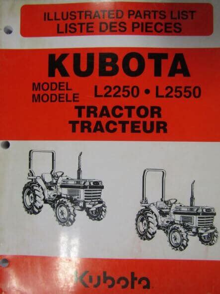 kubota   tractor parts list  equipment manuals