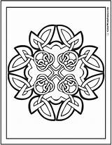 Celtic Coloring Pages Clover Leaf Knots Knotted Colorwithfuzzy Printable Designs Knot Irish Patterns Three Print Scottish Four sketch template