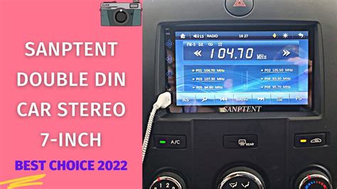 sanptent double din car stereo   review instructions manual car radio audio receiver