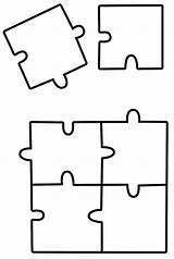Coloring Pieces Puzzles Jigsaw sketch template