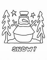 Coloring Pages Snow Printable Snowy Christmas Northpolechristmas Getcolorings Color sketch template