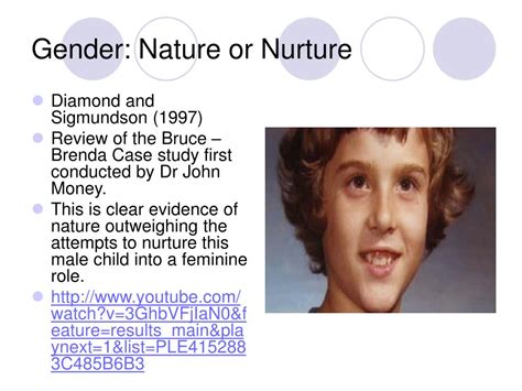 Ppt Nature Nurture Debate In Gender Development