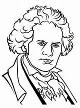 Beethoven Drawing Getdrawings sketch template