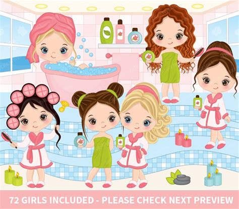 girls spa clipart   cliparts  images  clipground