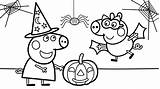 Peppa Pig Halloween Coloring Party Book sketch template