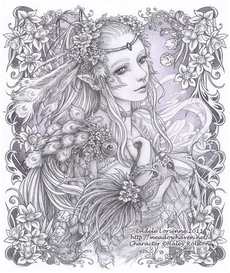 detailed coloring pages  adults printable fantasy coloring home