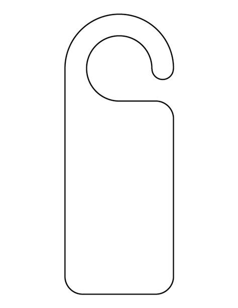 printable door hanger template