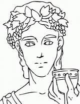 Gods Mythology Dionysus Goddesses Roma Demeter Hades Colouring Coloringhome Colorear Romana Romanos sketch template