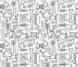 Coloring Dog Park Style Spoonflower sketch template