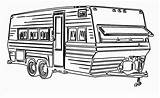 Caravan Coloring Template Pages sketch template