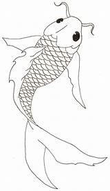 Koi Fish Drawing Drawings Simple Sketch Lineart Deviantart Pond Draw Geometric Coloring Paintingvalley Explore Outline Patterns Collection Japanese Mosaic Stained sketch template