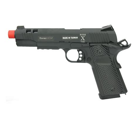 Pistola De Airsoft Gas Co2 Secutor Rudis X Acta Full Metal Com Blowback