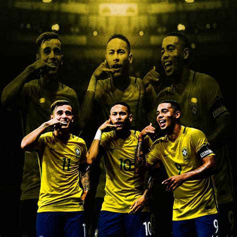 Philippe Coutinho Neymar And Gabriel Jesus And Brazil Seleção Brasileira