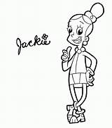 Coloring Cyberchase Pages Kids Jackie Template Characters sketch template