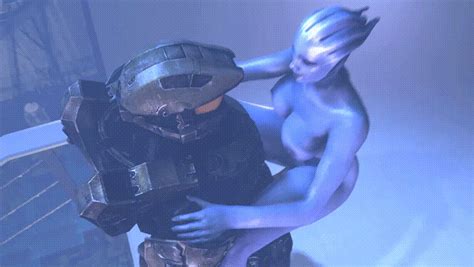 rule 34 3d alien animated armor asari blue skin bouncing breasts