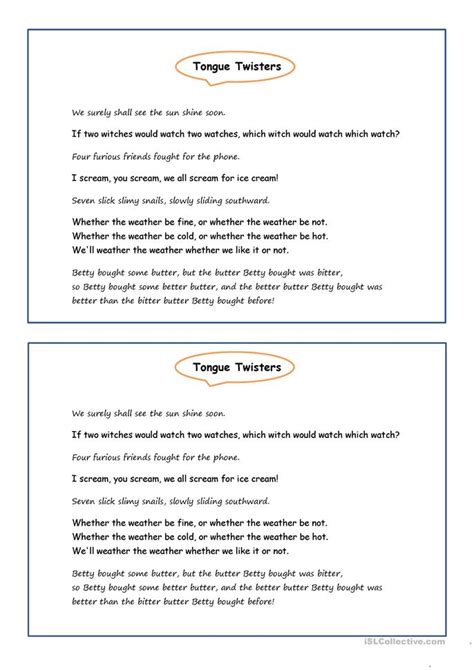 tonge twisters worksheet free esl printable worksheets