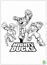 Coloring Dinokids Ducks Mighty Pages Close Disney sketch template