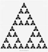 Fractal Pyramid Sierpinski Recursividad Pngkit sketch template