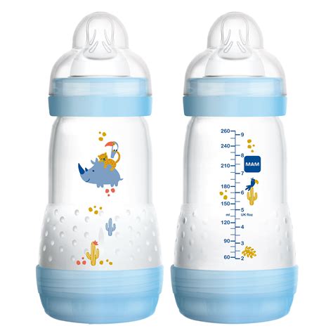 mam baby bottles  breastfed babies mam baby bottles anti colic boy  ounces  count